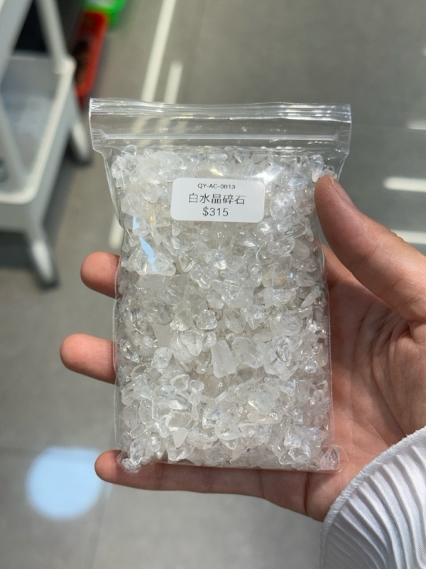 白水晶碎石300g 天然水晶手串